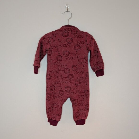 2/$15 💙 Carter’s Fleece Bunting Suit | Lion Print | 3M/6M - Picture 2 of 5